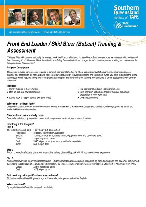 skid steer skill assessment|bobcat skid steer training quiz.